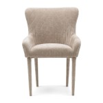 Krzesło Dining chair with armrest Corvara, Beige