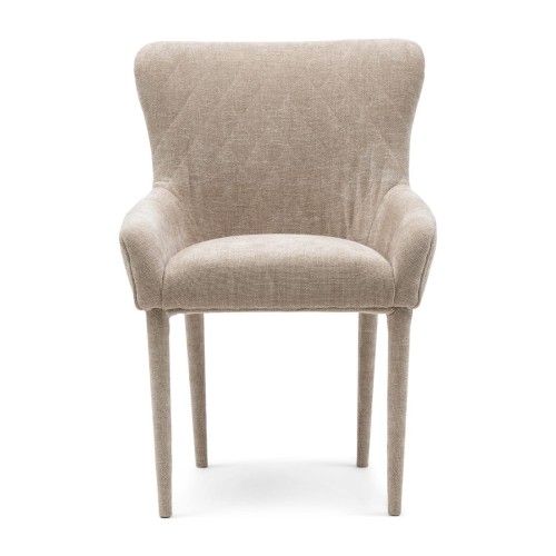 Krzesło Dining chair with armrest Corvara, Beige