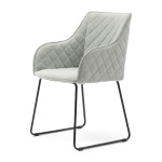 Krzesło Dining Armchair Frisco Drive, Soft Green, Belgium Weave