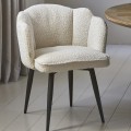 Krzesło Turnable Dining Chair Dauphine, White Sand, Bouclé