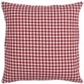 Poszewka dekoracyjna Cushion cover Asta red w/small natural checks