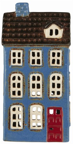 Lampion domek House f/tealight My Home Town red door