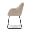 Krzesło Dining chair with armrest Frisco Drive, Natural Grey