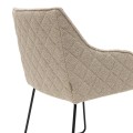Krzesło Dining chair with armrest Frisco Drive, Natural Grey