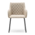 Krzesło Dining chair with armrest Frisco Drive, Natural Grey
