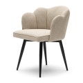 Krzesło obrotowe Swivel dining chair Dauphine, Natural Grey