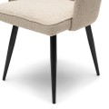 Krzesło obrotowe Swivel dining chair Dauphine, Natural Grey