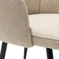 Krzesło obrotowe Swivel dining chair Dauphine, Natural Grey