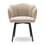 Krzesło obrotowe Swivel dining chair Dauphine, Natural Grey