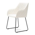 Krzesło Dining chair with armrest Frisco Drive, Simply White