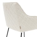 Krzesło Dining chair with armrest Frisco Drive, Simply White