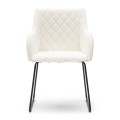Krzesło Dining chair with armrest Frisco Drive, Simply White