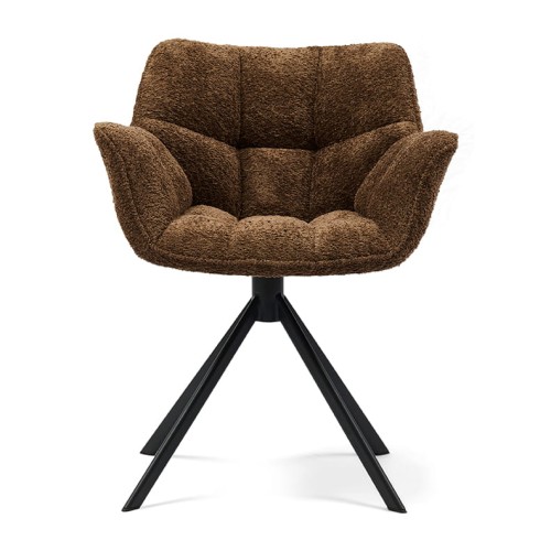 Krzesło obrotowe Swivel dining chair Carnaby, Umber Brown