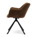 3Krzesło obrotowe Swivel dining chair Carnaby, Umber Brown