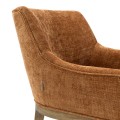 Krzesło Dining chair with armrest Whistler, Browng