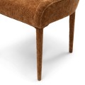 Krzesło Dining chair with armrest Corvara, Brown