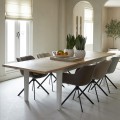 Krzesło obrotowe Swivel Dining Armchair Carnaby Natural