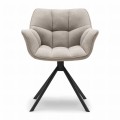 Krzesło obrotowe Swivel Dining Armchair Carnaby Natural