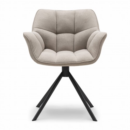 Krzesło obrotowe Swivel Dining Armchair Carnaby Natural