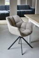 Krzesło obrotowe Swivel Dining Armchair Carnaby Natural