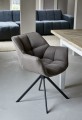 Krzesło obrotowe Swivel Dining Armchair Carnaby Dark Taupe