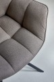 Krzesło obrotowe Swivel Dining Armchair Carnaby Dark Taupe