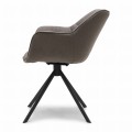 Krzesło obrotowe Swivel Dining Armchair Carnaby Dark Taupe