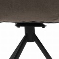 Krzesło obrotowe Swivel Dining Armchair Carnaby Dark Taupe