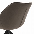 Krzesło obrotowe Swivel Dining Armchair Carnaby Dark Taupe