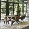 Krzesło obrotowe Swivel Dining Armchair Carnaby, Coffee, Pellini