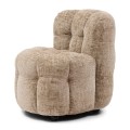 Krzesło obrotowe Swivel dining chair Arosa, Taupe