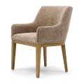 Krzesło Dining chair with armrest Whistler, Taupe