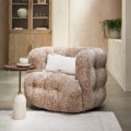 Fotel obrotowy Arosa Swivel Fauteuil, Open Weave, Taupe
