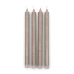Świeczki długie zestaw Dining Candle ECO, Natural, Set of 4