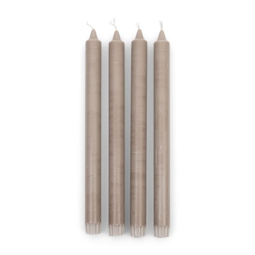 Świeczki długie zestaw Dining Candle ECO, Natural, Set of 4
