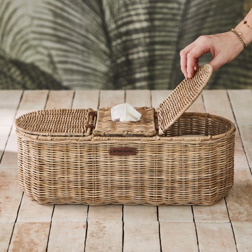 Pojemnik Toilet paper & Tissue storage box Rustic Rattan