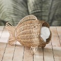 Koszyk rattanowy ryba Decoration Basket Rustic Rattan Fish