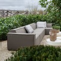 Sofa ogrodowa modułowa Bellagio Outdoor Center XL, sunbrella source, oak