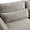 Narożnik Brompton Cross Corner Sofa Chaise Longue Right, washed cotton, stone
