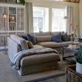 Narożnik Brompton Cross Corner Sofa Chaise Longue Left, washed cotton, ash grey