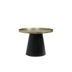 Stolik kawowy Ø60x44 cm POPETA antique bronze-black