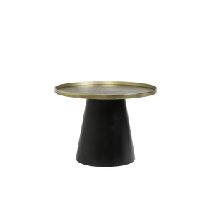 Stolik kawowy Ø60x44 cm POPETA antique bronze-black