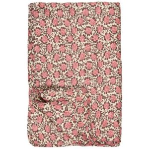 Pled natural coloured w/light pink and brown flower pattern