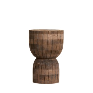 Stolik Ø28x42 cm DIMARO matt dark brown
