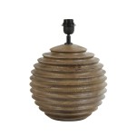 Lampa Ø29x38 cm RENZO wood matt brown