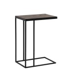 Stolik 45x30x62 cm CHISA mango wood brown-black