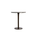 Stolik Ø48x53 cm PAZO dark brown marble+dark brown