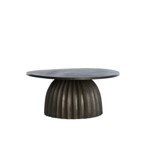 Stolik Ø70x33,5 cm VEGLIA matt dark brown