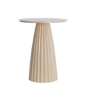 Stolik Ø45x56 cm VEGLIA matt sand+light brown spotted