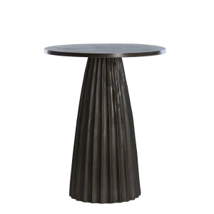 Stolik Ø40x51 cm VEGLIA matt dark brown